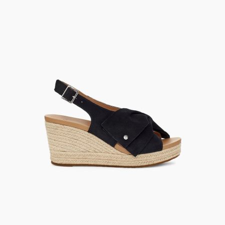 UGG Ysidra Black Sandals for Women (OERI58106)